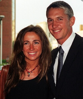 Michelle Cockayne with her ex-husband Gary Lineker